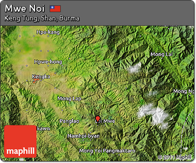 Satellite Map of Mwe Noi