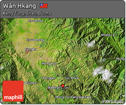 Satellite Map of Wān Hkang