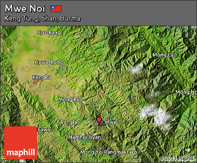 Satellite Map of Mwe Noi
