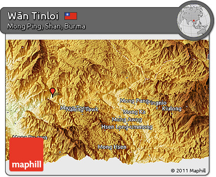 Physical Panoramic Map of Wān Tinloi