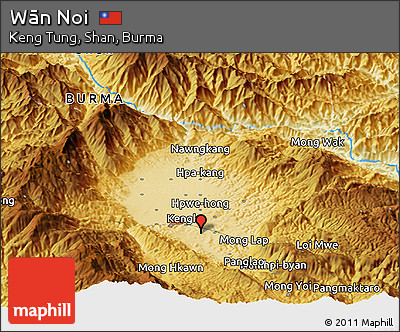 Physical Panoramic Map of Wān Noi