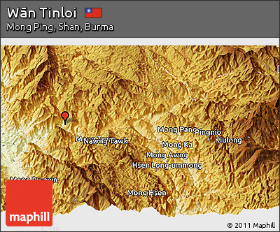 Physical Panoramic Map of Wān Tinloi