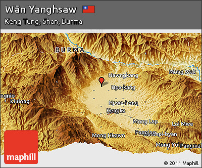 Physical Panoramic Map of Wān Yanghsaw
