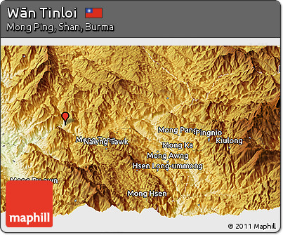 Physical Panoramic Map of Wān Tinloi