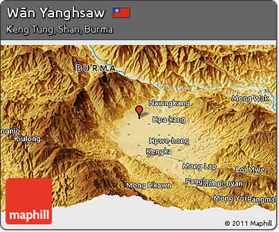 Physical Panoramic Map of Wān Yanghsaw
