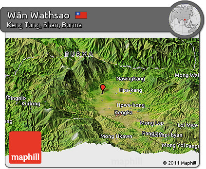 Satellite Panoramic Map of Wān Wathsao