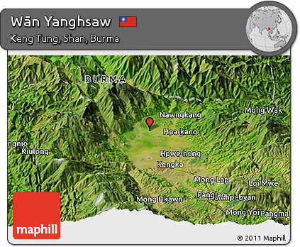Satellite Panoramic Map of Wān Yanghsaw