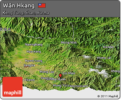 Satellite Panoramic Map of Wān Hkang