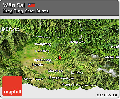Satellite Panoramic Map of Wān Sai