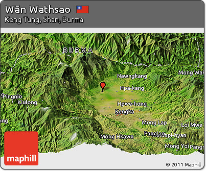 Satellite Panoramic Map of Wān Wathsao