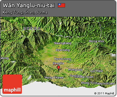 Satellite Panoramic Map of Wān Yanglu-niu-tai