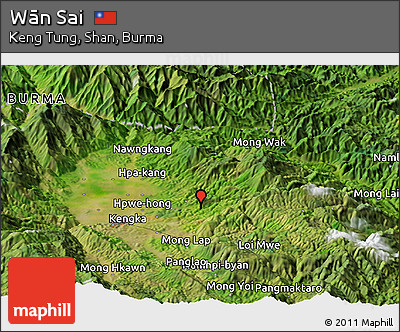 Satellite Panoramic Map of Wān Sai