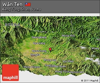 Satellite Panoramic Map of Wān Ten