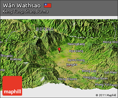 Satellite Panoramic Map of Wān Wathsao