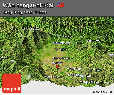 Satellite Panoramic Map of Wān Yanglu-niu-tai