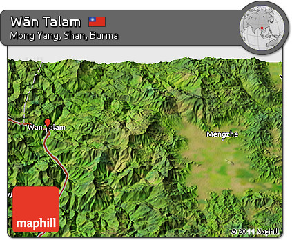Satellite 3D Map of Wān Talam
