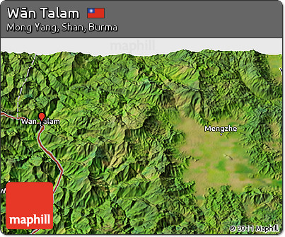 Satellite 3D Map of Wān Talam