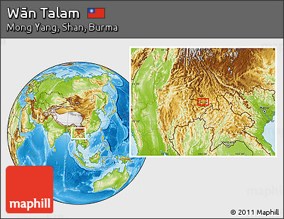 Physical Location Map of Wān Talam