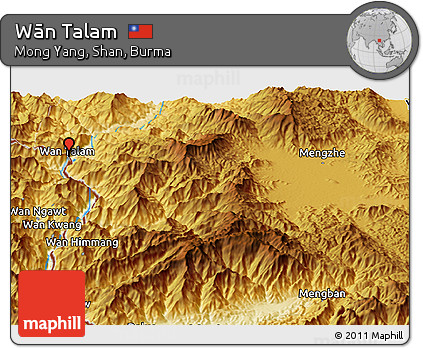 Physical Panoramic Map of Wān Talam