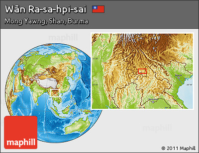 Physical Location Map of Wān Ra-sa-hpi-sai