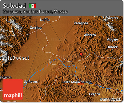 Physical 3D Map of Soledad