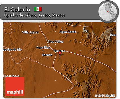 Physical 3D Map of El Colorín