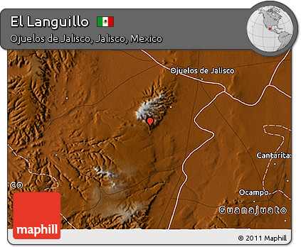 Physical 3D Map of El Languillo