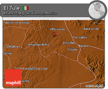 Physical 3D Map of El Tule