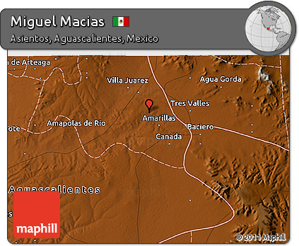Physical 3D Map of Miguel Macias