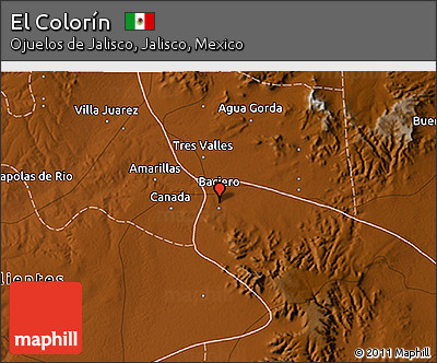 Physical 3D Map of El Colorín
