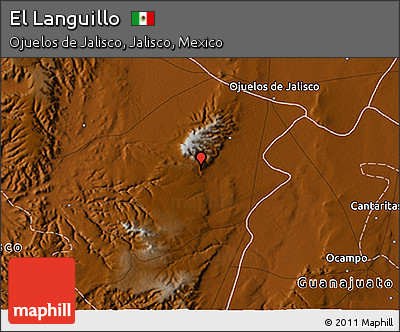 Physical 3D Map of El Languillo