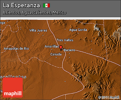 Physical 3D Map of La Esperanza
