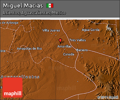 Physical 3D Map of Miguel Macias