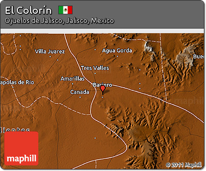 Physical 3D Map of El Colorín
