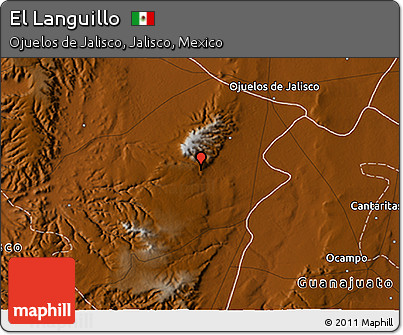 Physical 3D Map of El Languillo