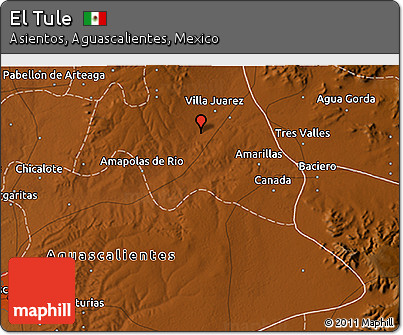 Physical 3D Map of El Tule