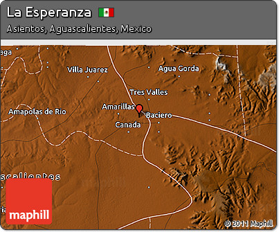 Physical 3D Map of La Esperanza