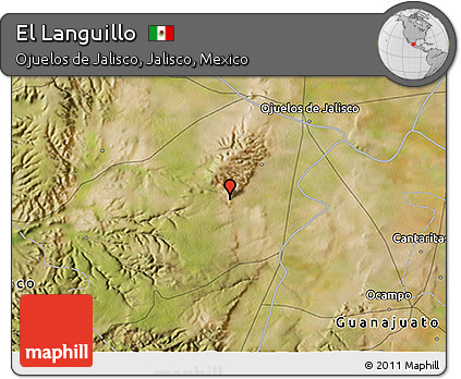Satellite 3D Map of El Languillo