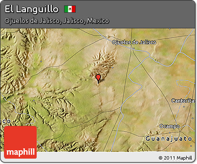 Satellite 3D Map of El Languillo