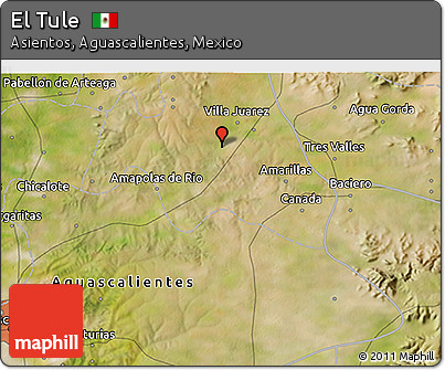 Satellite 3D Map of El Tule