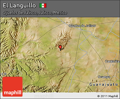 Satellite 3D Map of El Languillo
