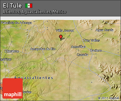 Satellite 3D Map of El Tule