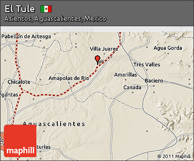 Shaded Relief 3D Map of El Tule