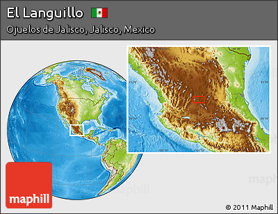 Physical Location Map of El Languillo