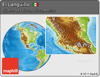 Physical Location Map of El Languillo