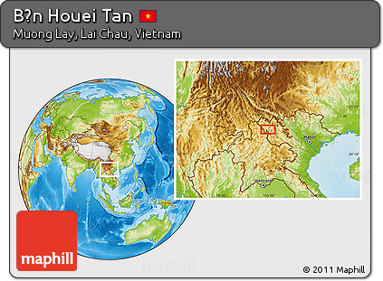 Physical Location Map of Bản Houei Tan