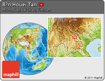 Physical Location Map of Bản Houei Tan