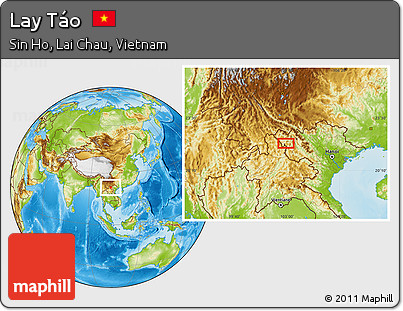 Physical Location Map of Lay Táo