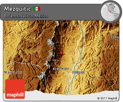 Physical 3D Map of Mezquitic