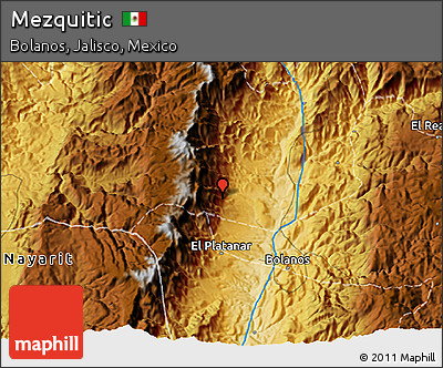 Physical 3D Map of Mezquitic